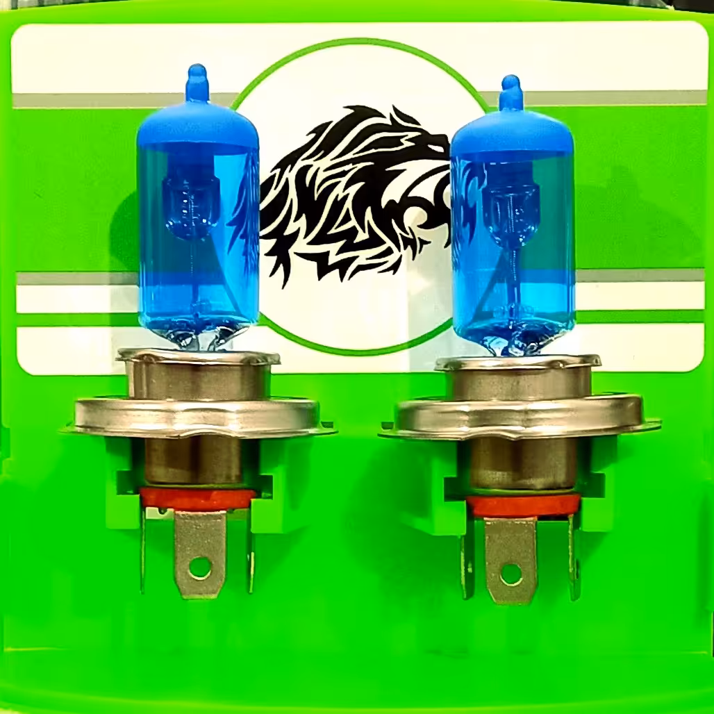 لامپ طرح زنون یخی پایهH4 بسته 2 عددی 