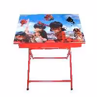 میز تحریر باکسدار میزیمو طرح  دختر کفش دوزکی 2  کد 1051 (مدل پایه رنگی)