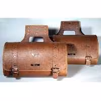 کیف موتورسیکلت چند رنگ موتور چرم هید کیسه جانبی شکستن قهوه ای ام تی اس MTS