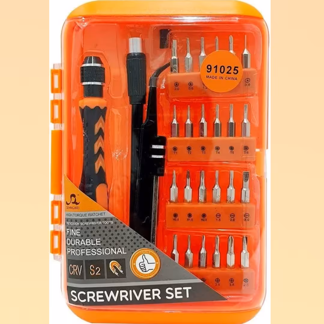 ست کامل پیچ گوشتی ساعتی کامل ساخت چین مخصوص پیچ های ظریف m2