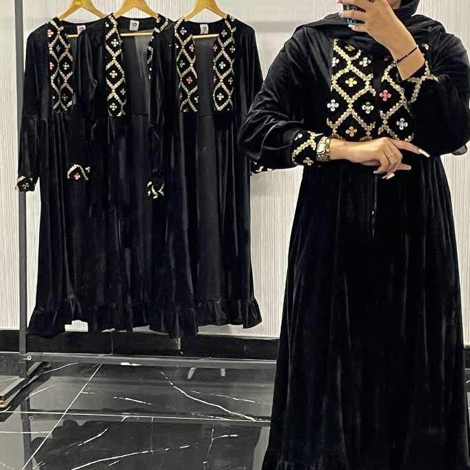 مانتو  مجلسی مخمل                                  