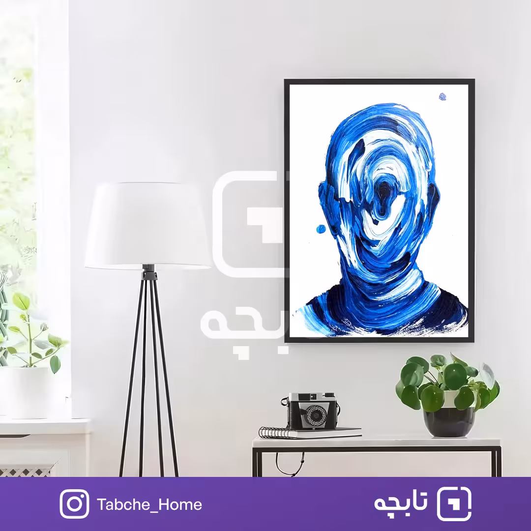 تابلو دیواری گرداب آبی