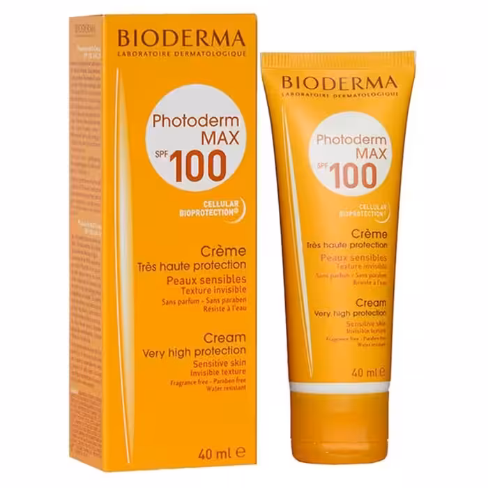 بایودرما ضد آفتاب بی رنگ بایودرما پوست نرمال تا خشک حجم 40 میل