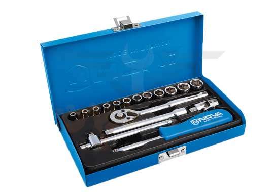 جعبه بکس نووا 17 پارچه 1/4 اینچ nova nts 7003