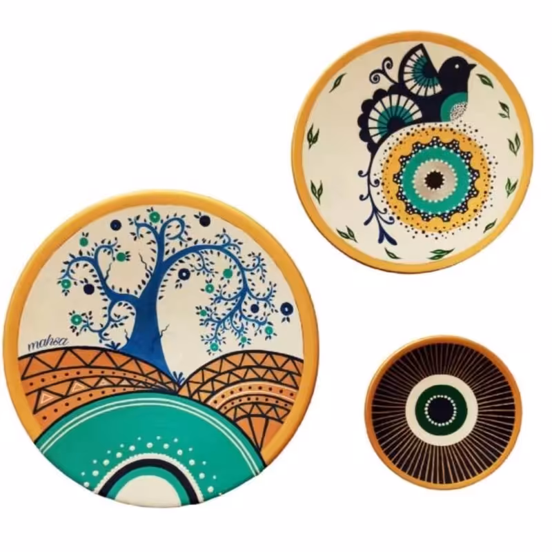 ستدیوارکوب سفال سنتی چشم زخم