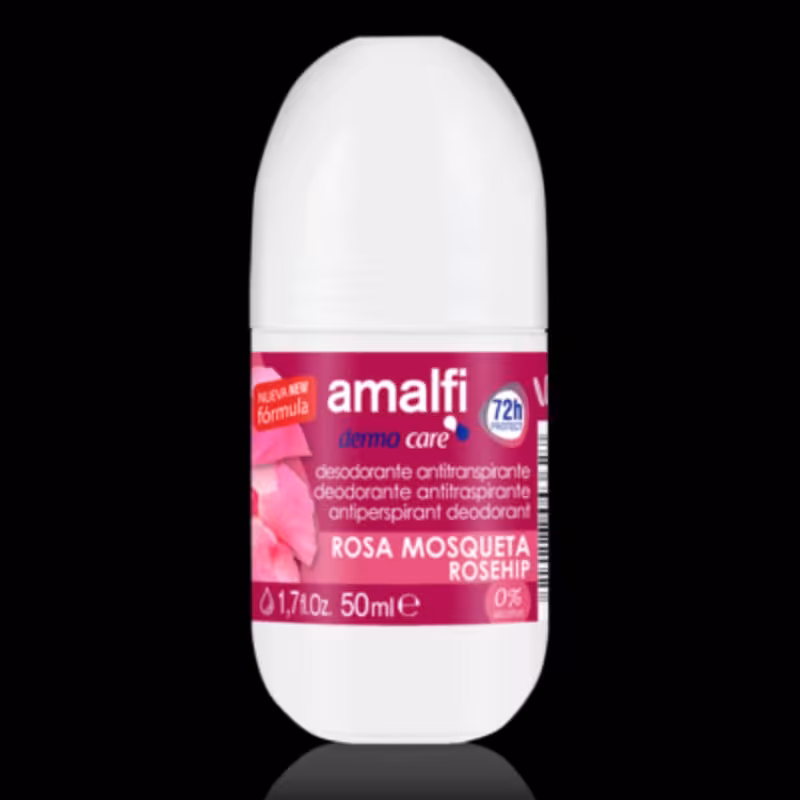 رول ضد تعریق زنانه آمالفی حاوی عصاره گل رز حجم 50 میل