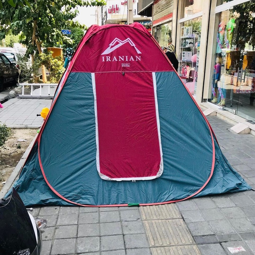 چادر مسافرتی8نفره فنری مدل برنو سفارشی کیفیت بالا دوخت زیبا و رنگبندی کد C73