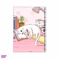 دفتر مشق 100 برگ بامبیلیپ طرح گربه و نویسنده کد 0762117