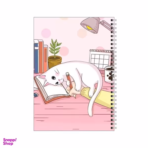 دفتر مشق 100 برگ بامبیلیپ طرح گربه و نویسنده کد 0762117