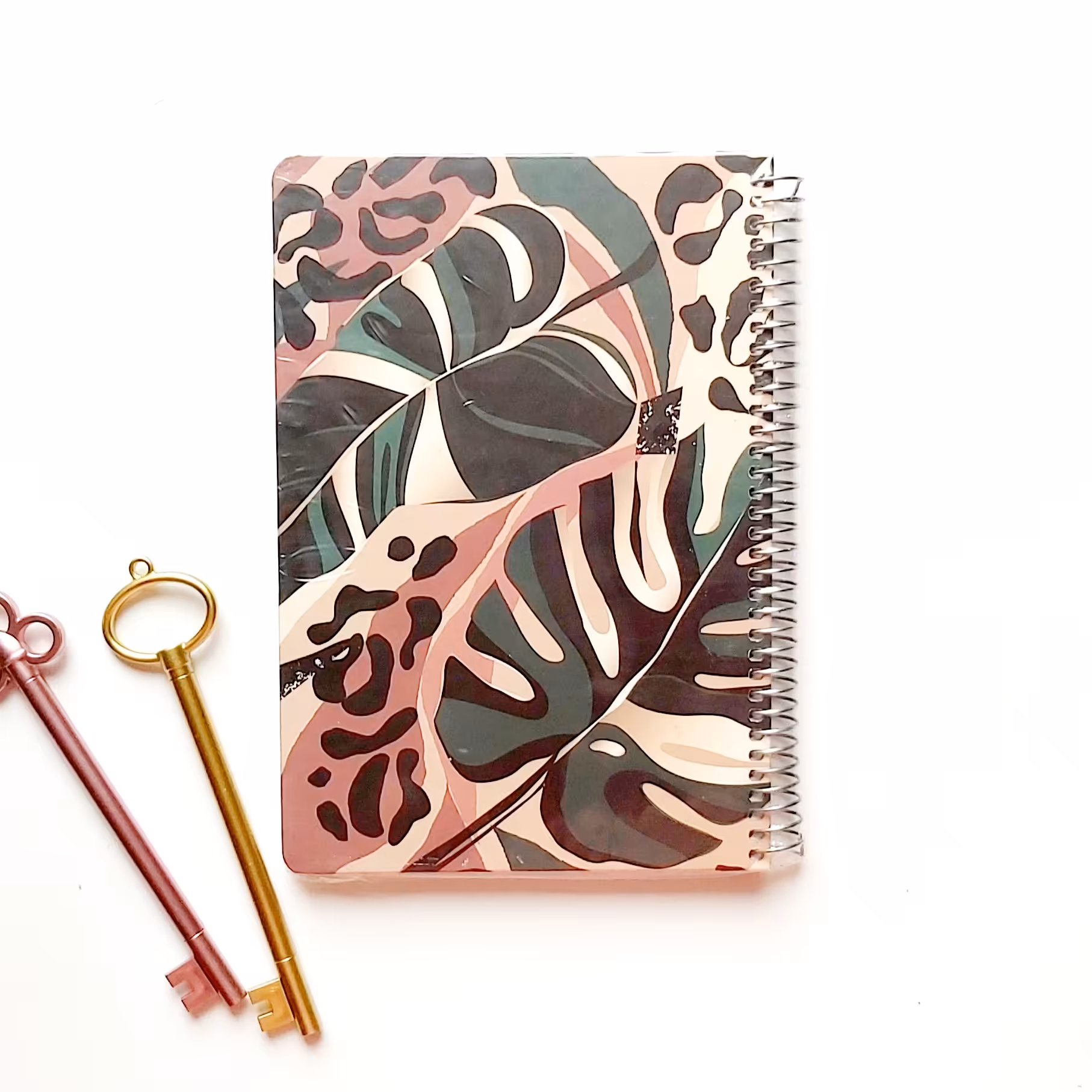 دفتر 100 برگ سویل جلد سخت طرح برگ انجیل 