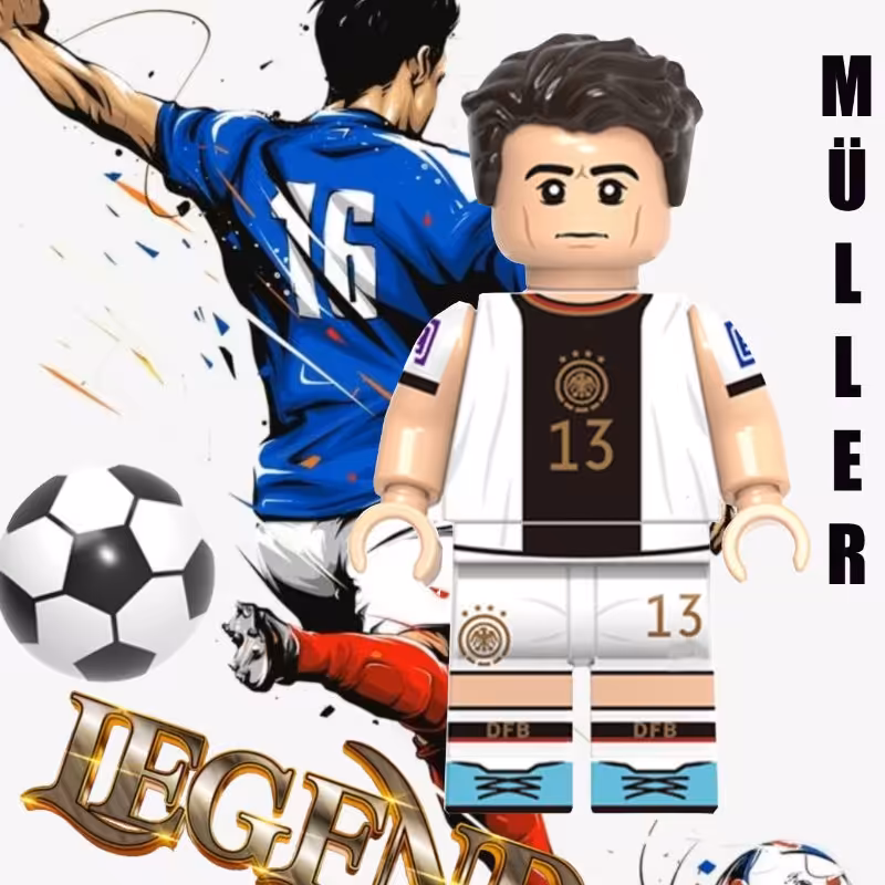 لگو مولر جام جهانی با لباس آلمان و توپ