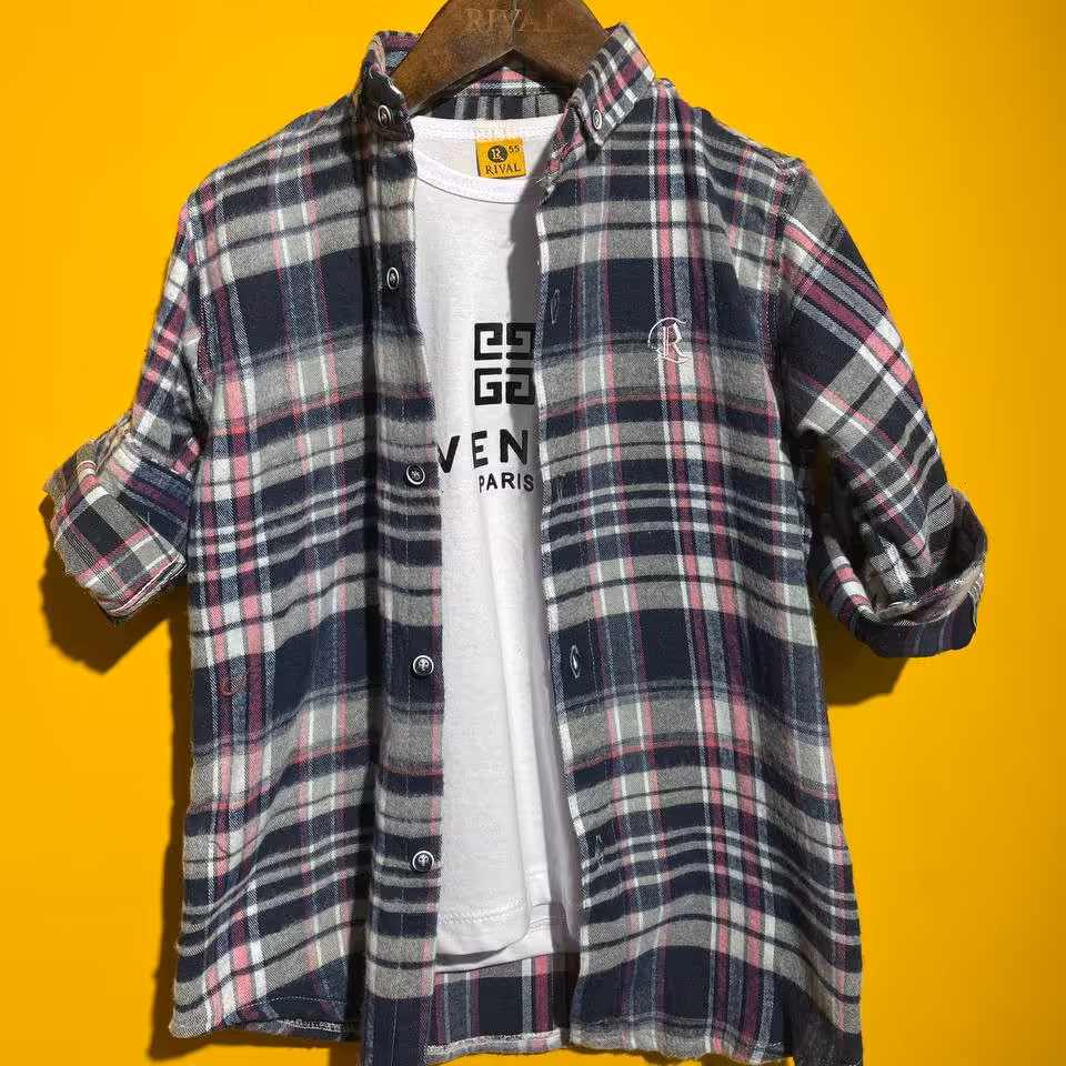 پیراهن پسرانه موهر پارچه ترک ارسال رایگان 