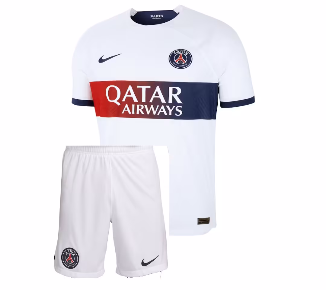 کیت دوم پاریسن ژرمن PSG فصل 2024-2023 (پیراهن شورت) ورژن هواداری