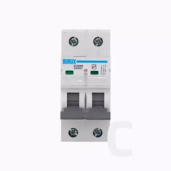 کلید مینیاتوری C دو پل 6A بروکس - فراز سیستم