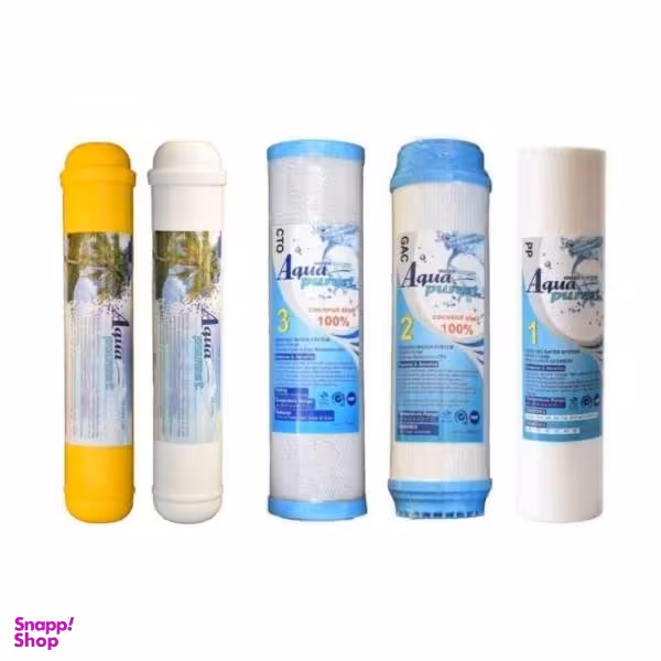 فیلتر دستگاه تصفیه کننده آب آکوا پیورست مدلRO-COCONUT SHELL بسته 5 عددی