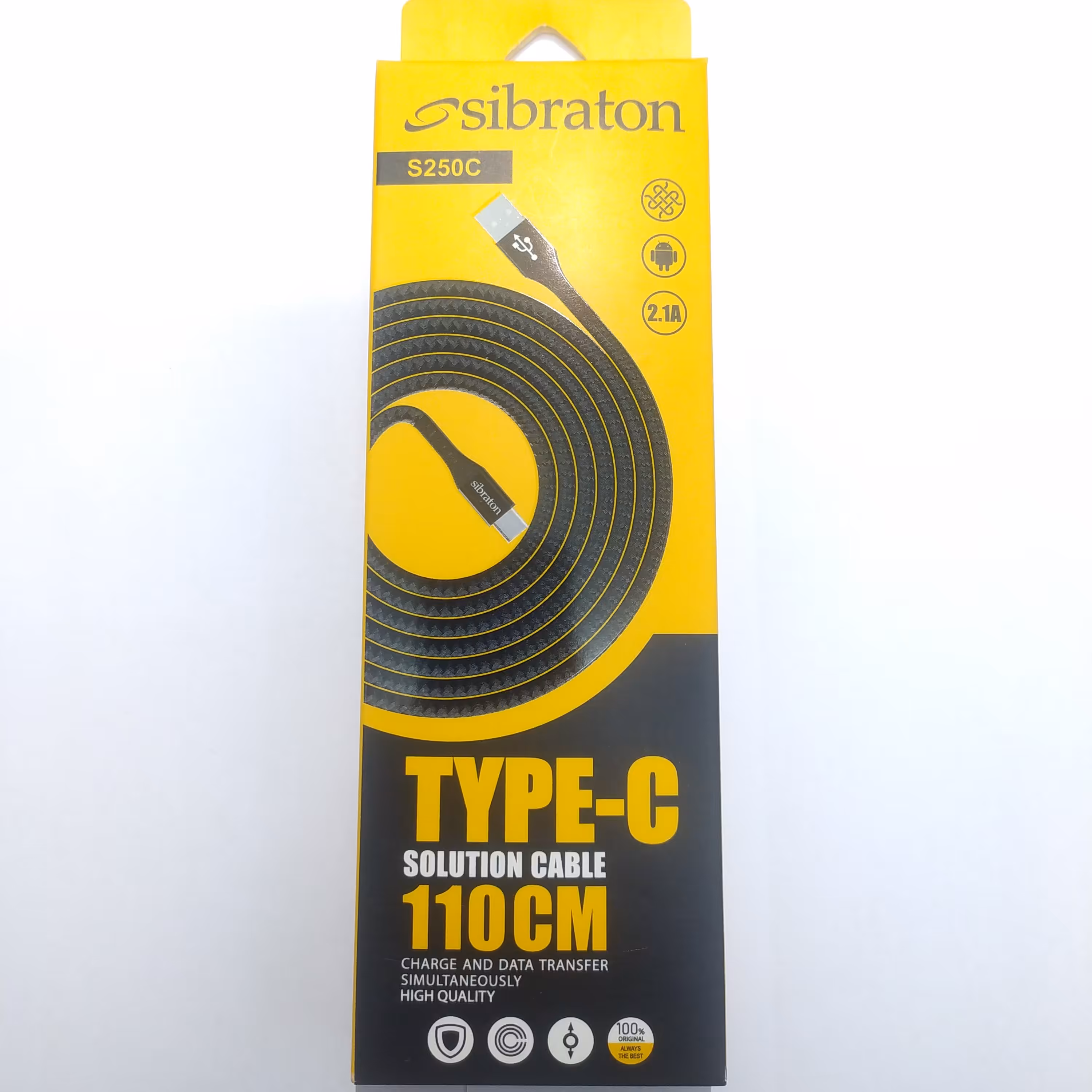 کابل شارژ تایپ سی Sibraton S250 
