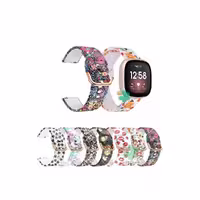 بند ساعت فیت بیت ورسا Fitbit Versa سیلیکونی طرح ‌دار