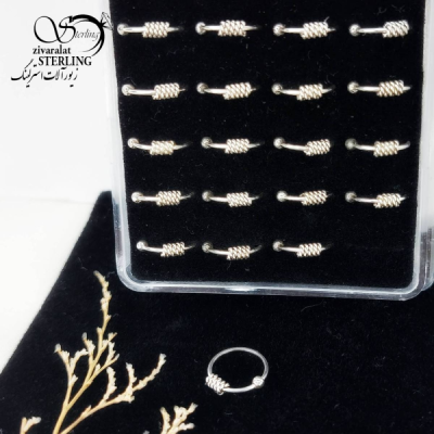 پیرسینگ بینی با نقره ایتالیا کد 12138