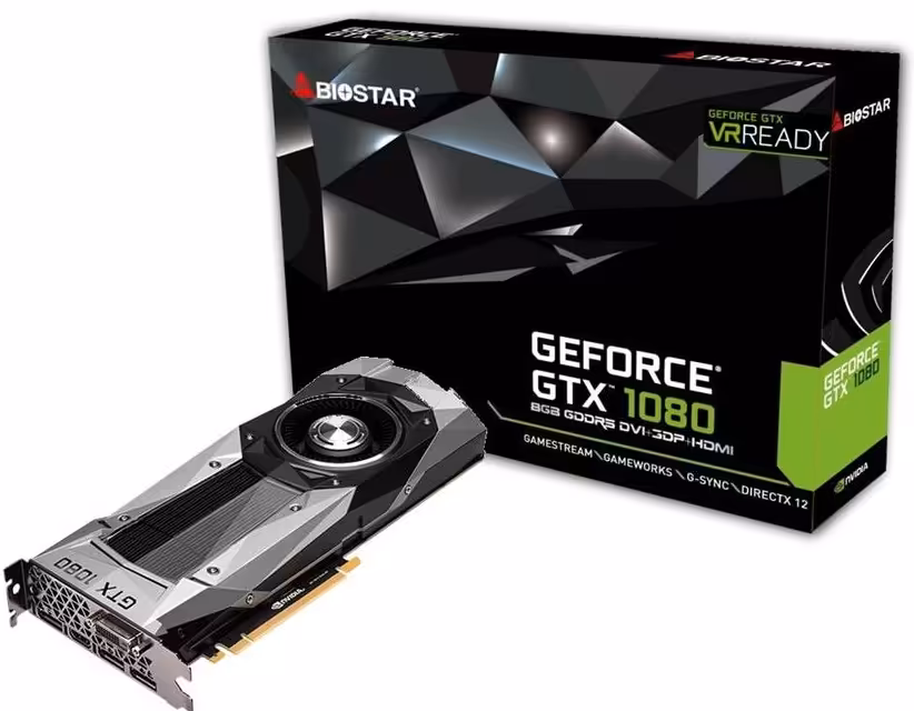 کارت گرافیک بایوستار مدل VN1085XV82 GTX1080  با حافظه 8 گیگابایت
