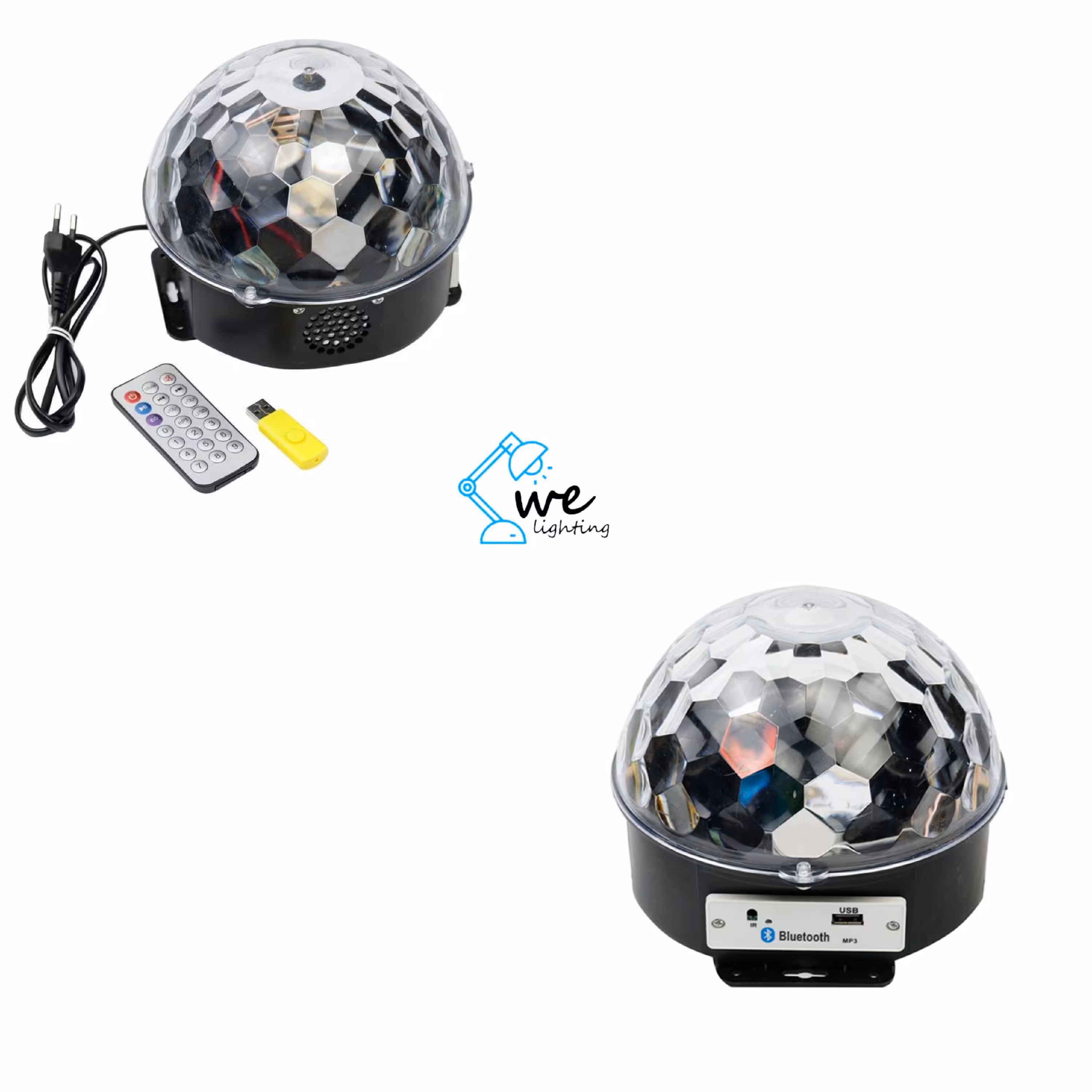 چراغ رقص نور نیم کره اسپیکربلوتوث