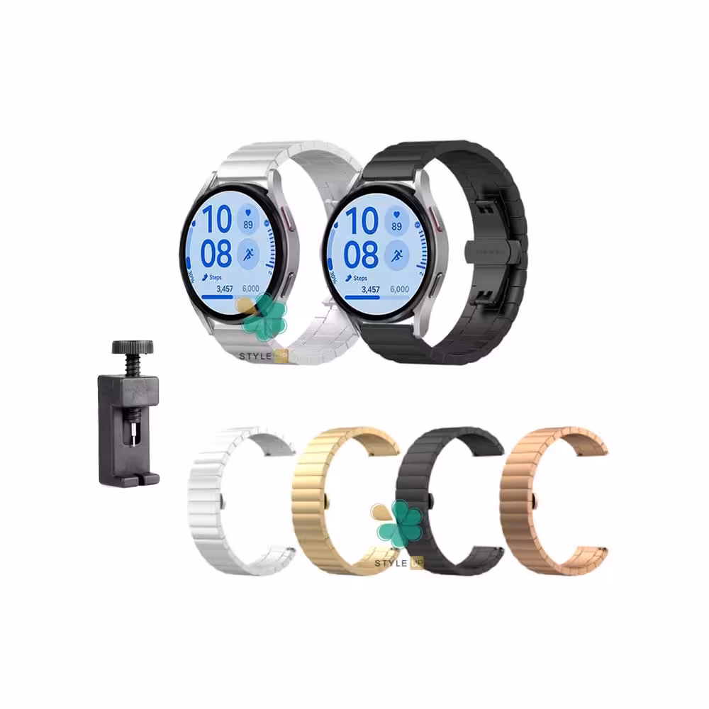 بند ساعت استیل One Bead مناسب سامسونگ Galaxy Watch FE