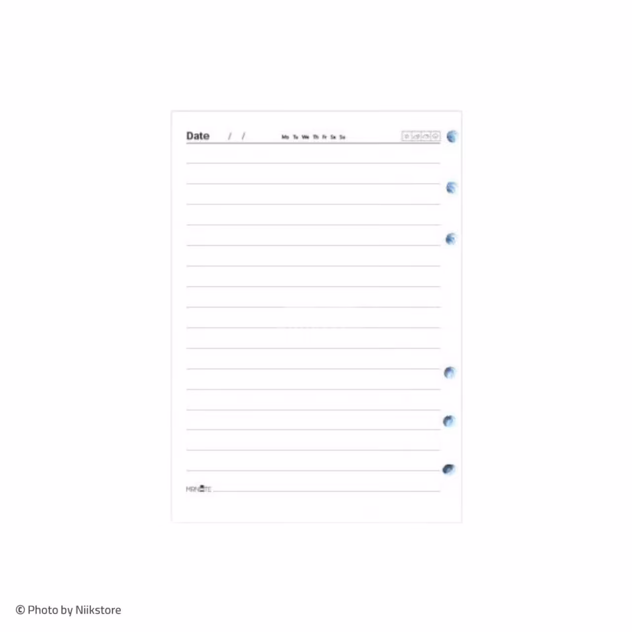 کاغذ کلاسور 6 حلقه(1/8) 100 برگ مسترنوت کد 687