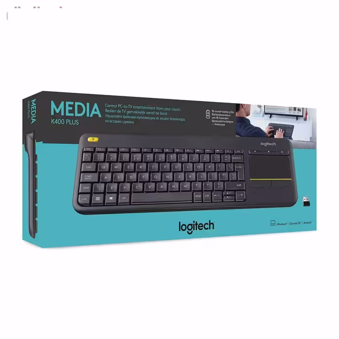 خرید کیبورد بی‌ سیم لاجیتک Keyboard Logitech K400 Plus با بهترین قیمت