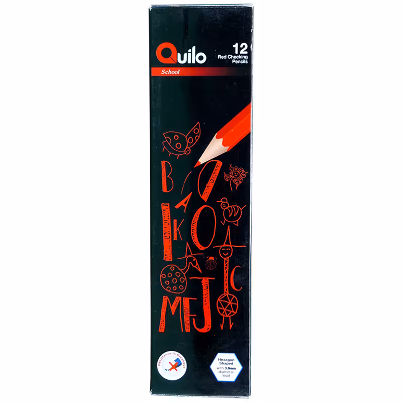 خرید مداد قرمز کویلو مدل Quilo 634002 بسته 12 عددی