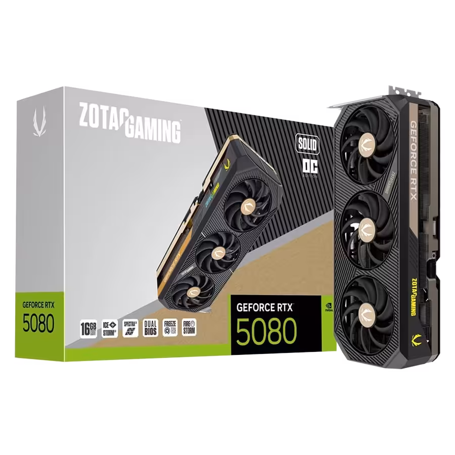 کارت گرافیک ZOTAC Gaming RTX 5080 SOLID OC 16GB