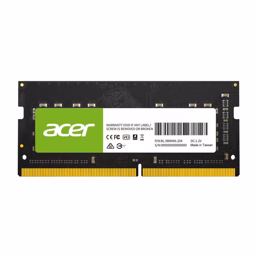 رم لپ تاپ DDR4 تک کاناله 3200 مگاهرتز CL22 ایسر مدل SD100 ظرفیت 16 گیگابایت