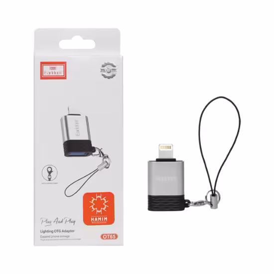 مبدل OTG USB به لایتنینگ ارلدام مدل OT65