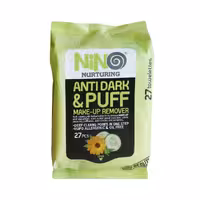 دستمال مرطوب پاک کننده آرایش ضد تیرگی و پف نینو 27 عدد