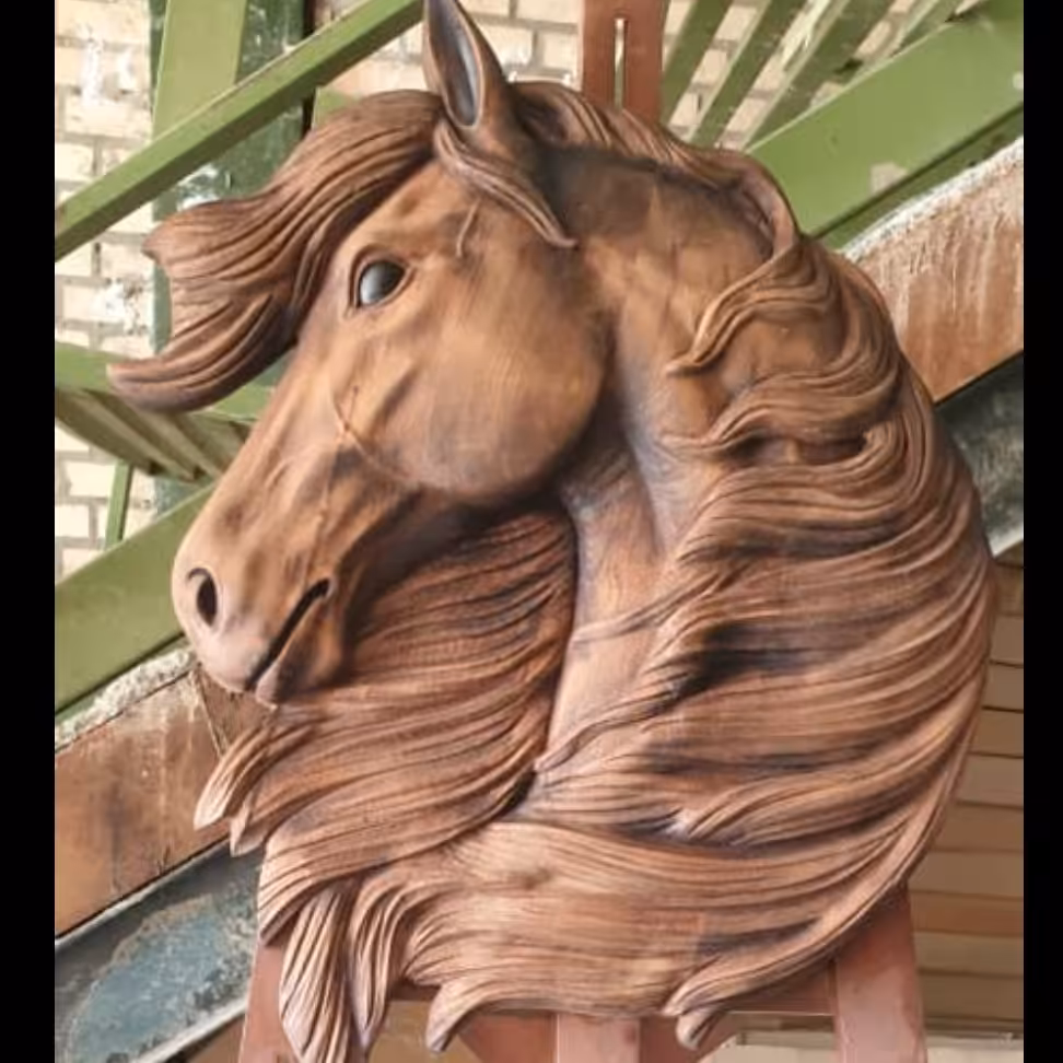 تابلو اسب نقش برجسته بزرگ