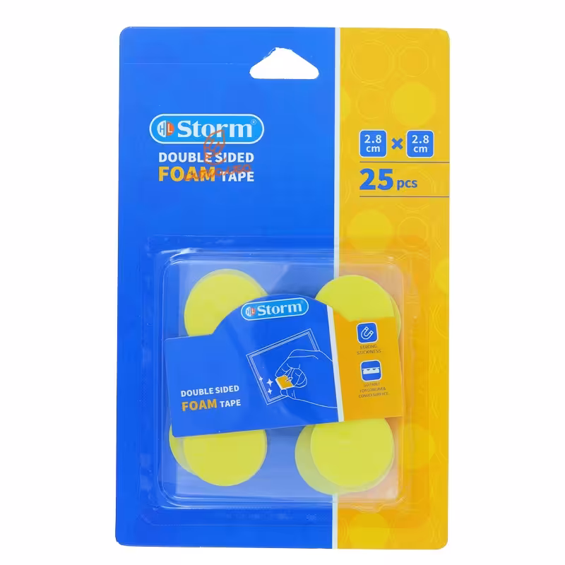 قیمت و خرید چسب دو طرفه فومی دایره 25 عددی 2128 استورم STORM