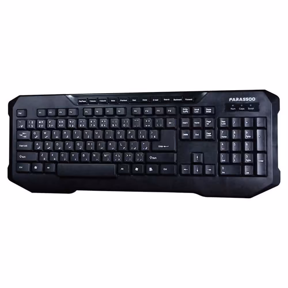 کیبورد فراسو مدل FCR-8280 USB BLACK