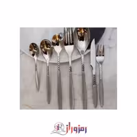 سرویس قاشق و چنگال 24 نفره 120 پارچه مدل زنبوری مات