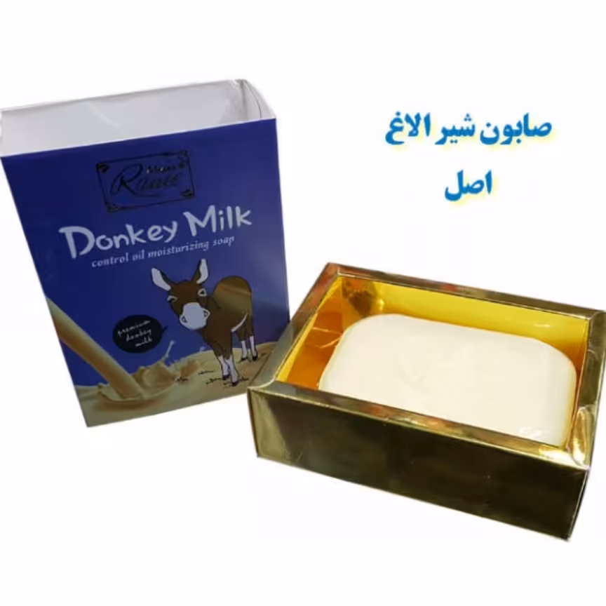 صابون شیر الاغ ضد جوش و ضد لک و روشن کننده پوست کاملا طبیعی دارای خواص درمانی 