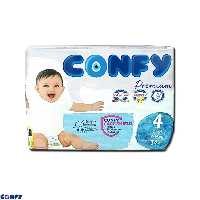 پوشک نوزاد کانفی 34 عددی سایز 4 مدل پریمیوم confy