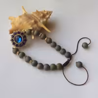 دستبند اونیکس اکلیلی هلوگرامی با خرجکار خورشید