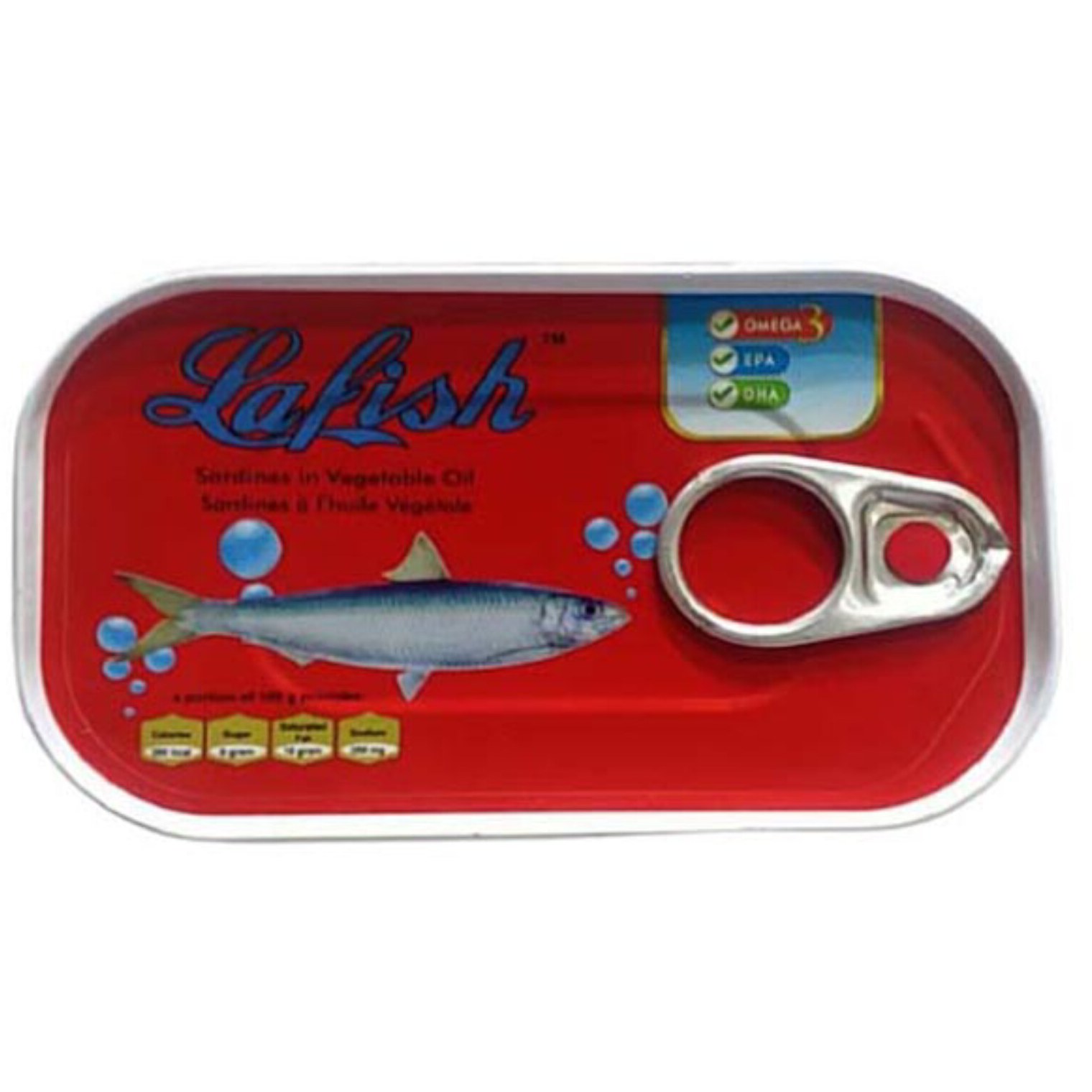 تن ماهی ساردین لافیش lafish اورجینال 125 گرم
