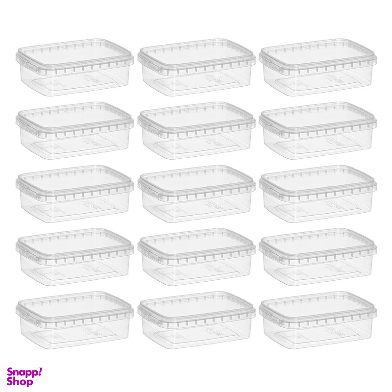ظرف نگهدارنده مدل microwave کد 400 بسته 15 عددی