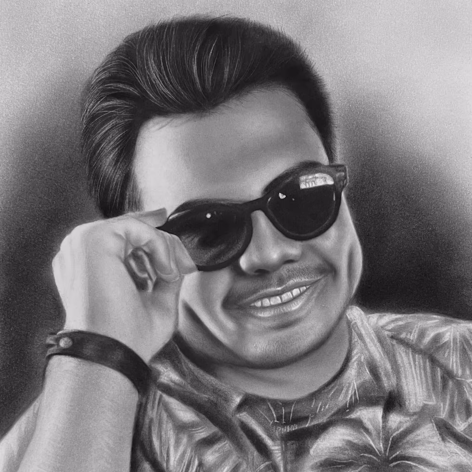 سفارش طراحی چهره سیاهقلم سایز آ3