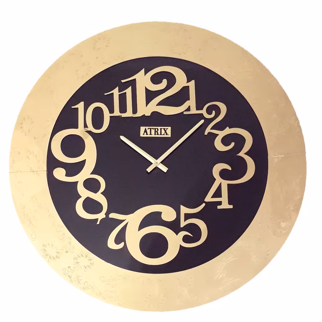 ساعت دیواری آتریکس مدل چوبی کلاسیک کد c01