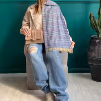 شال موهر دونه برفی وارداتی در 7رنگ خاص و شیک