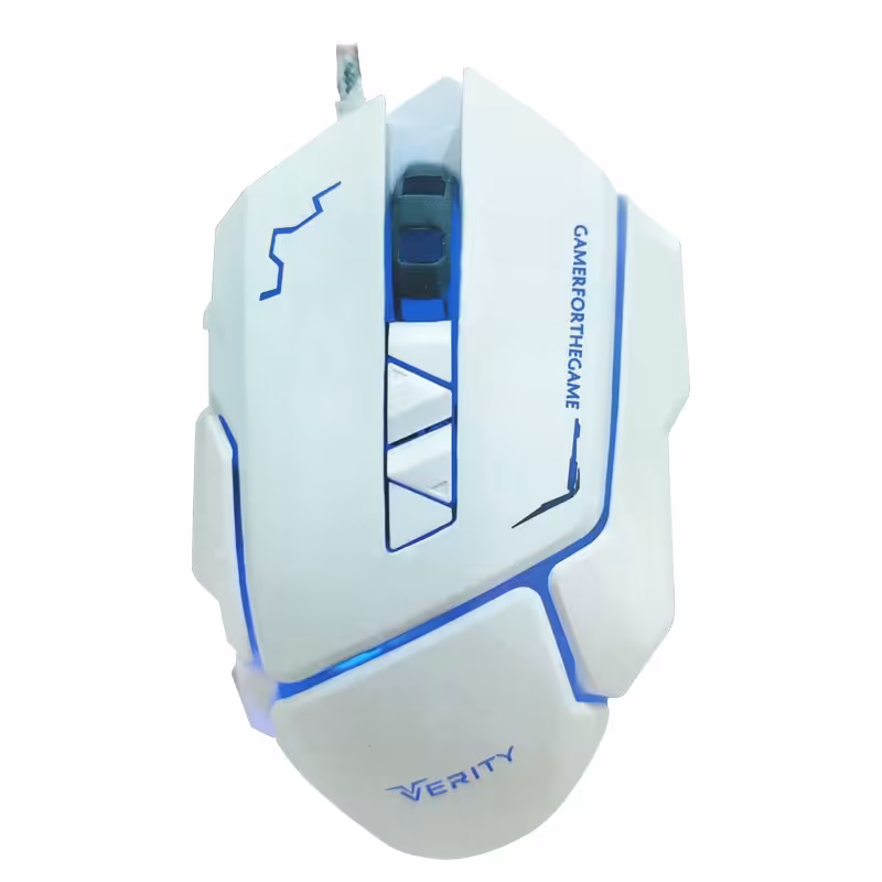 موس سیم دار مخصوص بازی وریتی مدل V-MS5136 رنگ سفید