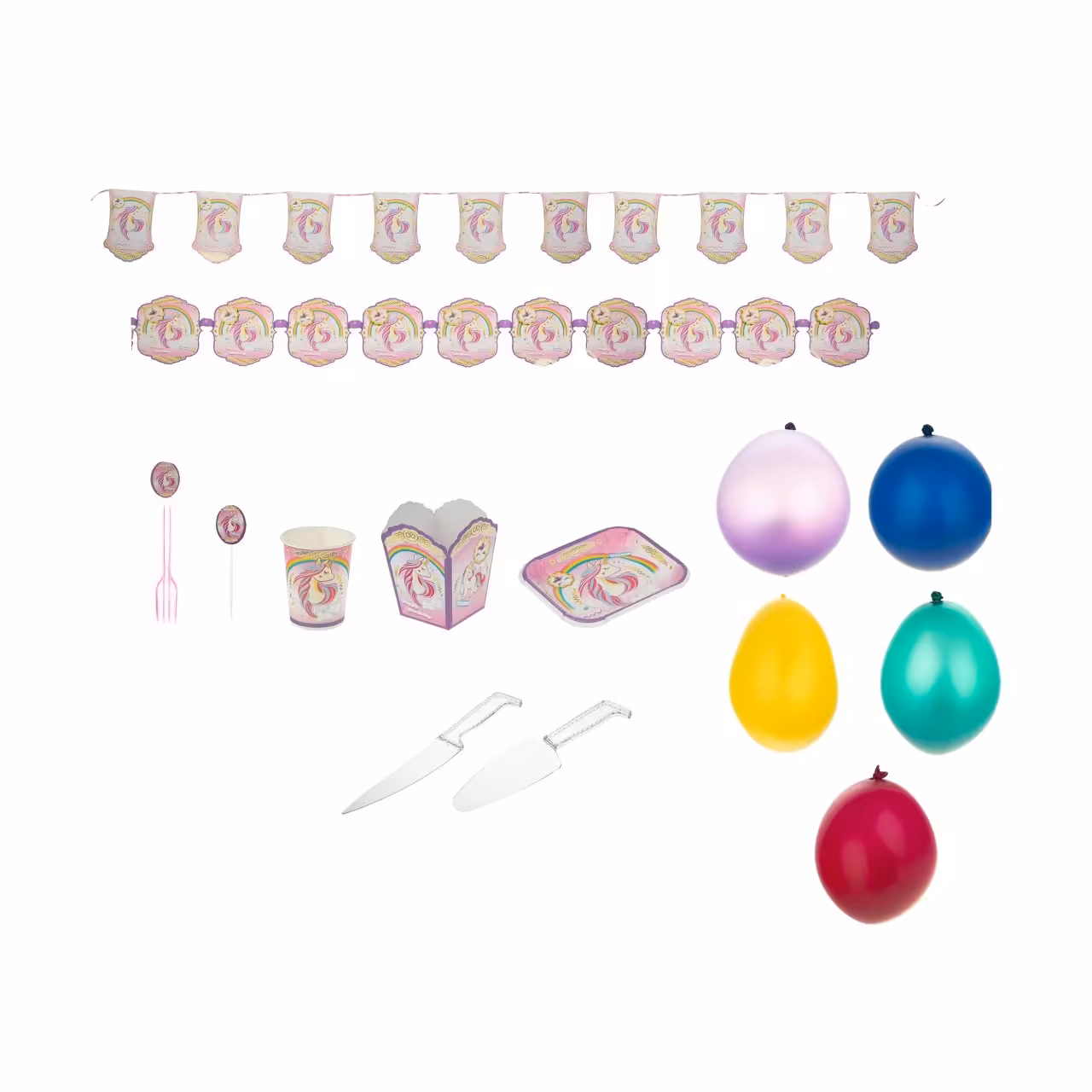 مجموعه 77 عددی تم تولد طرح اسب شاخ دار کد 01