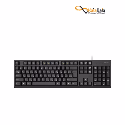 خرید و قیمت صفحه کلید باسیم سیبراتون مدل SKB557 با حروف فارسی