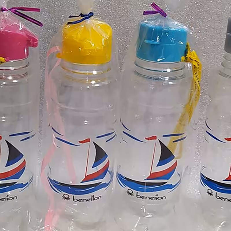 قمقمه آب بند دار نشکن شفاف کریستالی شفاف 