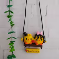 آویز ماشین طرح جوجه دوتایی | amazonchi