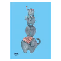 بسته 5 عددی دفتر سیمی نقاشی،،Elipon سایز 33 در 23